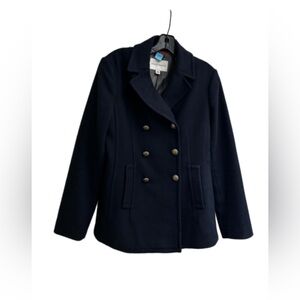 Banana Republic Navy Double Crest Buttons Breasted Wool Blend Jacket | Blazer